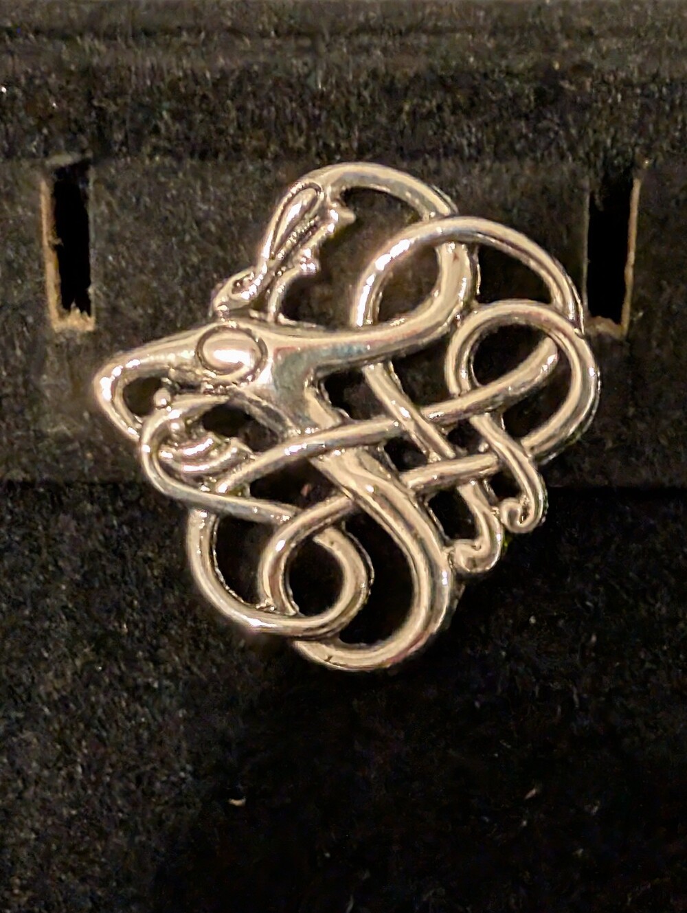 Celtic Knot Brooch - Silvertone